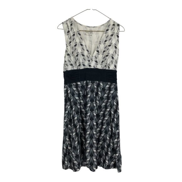 Patagonia Black & White ‘Margot’ Sleeveless Jersey Knit Fit &  Flare Dress S - Picture 2 of 16